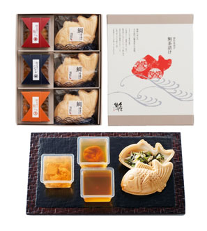 特典1. 先着26組様限定  査定記念品 鰹節専門店「林久右衛門商店」創作 鯛茶漬け 3食入